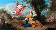 Giuseppe Bottani Agar et l'ange oil painting on canvas